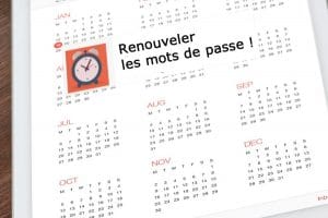 renouveler les mots de passe