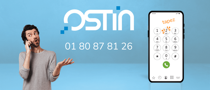 Appeler Ostin 01 80 87 81 26